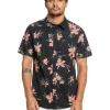Quiksilver Holidazed Short Sleeve Shirt In Black 2 Quiksilver Holidazed Short Sleeve Shirt In Black -Quiksilver 977988790 1 720x928