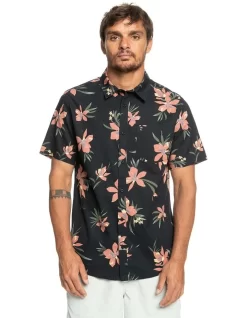 Quiksilver Holidazed Short Sleeve Shirt In Black