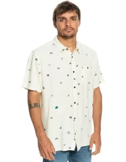 Quiksilver Minimark Short Sleeve Shirt In White 10 Quiksilver Minimark Short Sleeve Shirt In White -Quiksilver 977988880 3 720x928