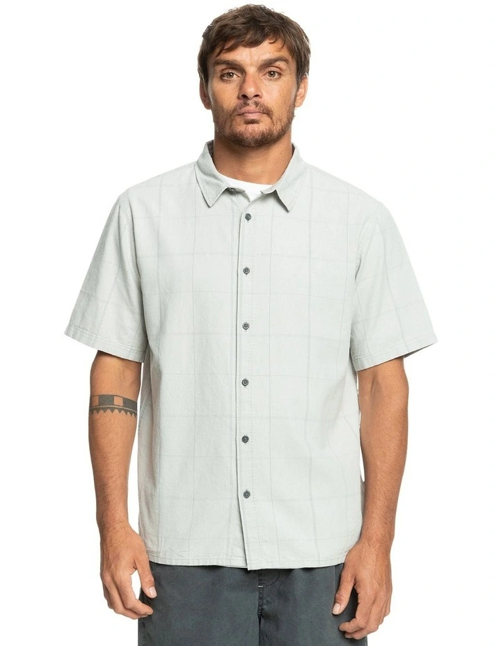Quiksilver Authentic Influenced Short Sleeve Shirt In Grey 6 Quiksilver Authentic Influenced Short Sleeve Shirt In Grey - Image 4