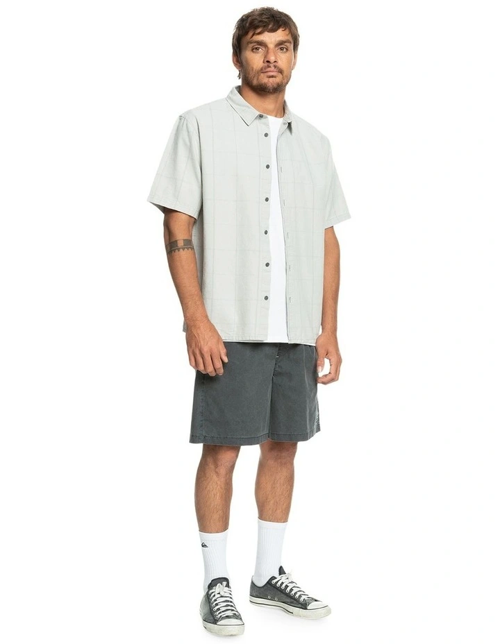 Quiksilver Authentic Influenced Short Sleeve Shirt In Grey 8 Quiksilver Authentic Influenced Short Sleeve Shirt In Grey - Image 6