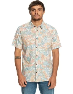 Quiksilver Surfadelica Short Sleeve Shirt In Multi