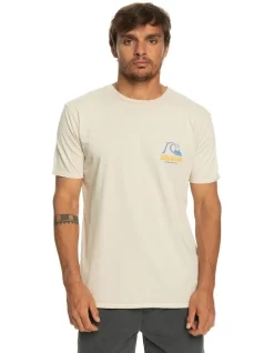 Quiksilver Arts In Palm T-Shirt In White