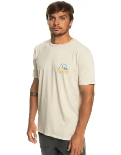 Quiksilver Arts In Palm T-Shirt In White -Quiksilver 977989510 3 720x928