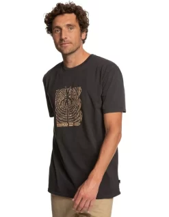 Quiksilver Palm Waves T-Shirt In Black -Quiksilver 977989600 3 720x928