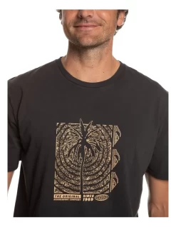 Quiksilver Palm Waves T-Shirt In Black -Quiksilver 977989600 4 720x928