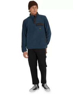 Quiksilver Tempt Half Zip Hoodie In Blue -Quiksilver 977990320 6 720x928