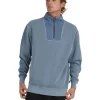 Quiksilver Vacancy Half Zip Fleece In Grey -Quiksilver 977990410 1 720x928