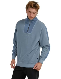 Quiksilver Vacancy Half Zip Fleece In Grey -Quiksilver 977990410 3 720x928