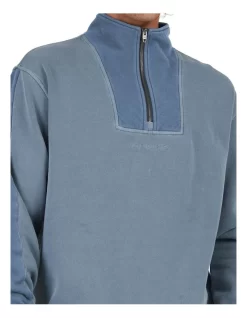 Quiksilver Vacancy Half Zip Fleece In Grey -Quiksilver 977990410 4 720x928