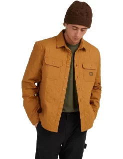 Quiksilver Ambient Long Sleeve Quilted Overshirt In Brown 11 Quiksilver Ambient Long Sleeve Quilted Overshirt In Brown -Quiksilver 977991130 4 720x928