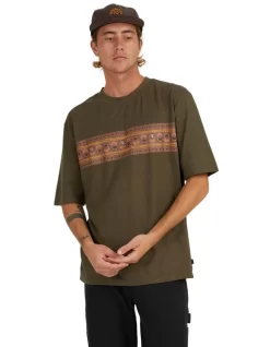 Quiksilver Haven Panel T-Shirt In Green