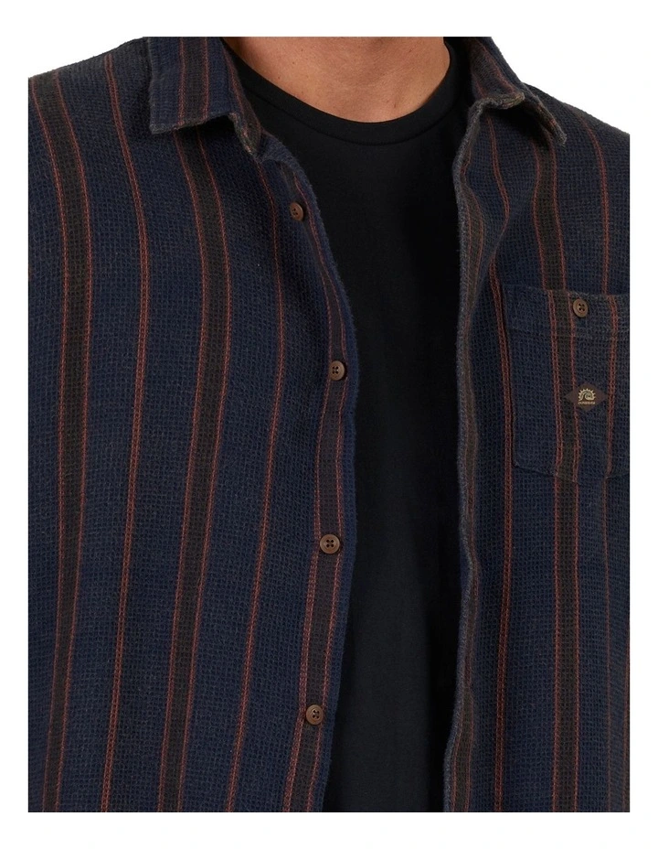 Quiksilver Strut Lines Long Sleeve Shirt In Blue 7 Quiksilver Strut Lines Long Sleeve Shirt In Blue - Image 5