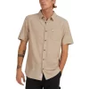 Quiksilver No Lines Shirt Short Sleeve Shirt In Brown -Quiksilver 977991850 1 720x928