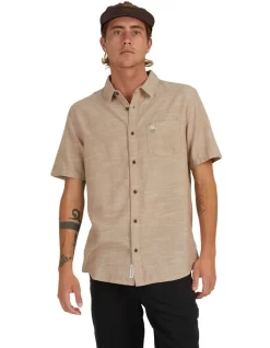 Quiksilver No Lines Shirt Short Sleeve Shirt In Brown 10 Quiksilver No Lines Shirt Short Sleeve Shirt In Brown -Quiksilver 977991850 4 720x928