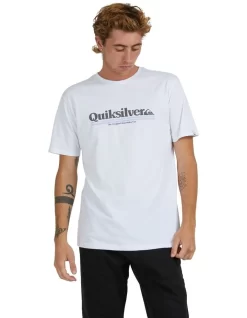 Quiksilver Between The Lines T-Shirt In White
