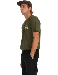 Quiksilver Surf Lockup T-Shirt In Green -Quiksilver 977992210 3 720x928
