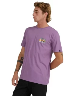 Quiksilver Retro Fade T-Shirt In Purple -Quiksilver 977992390 3 720x928