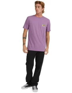 Quiksilver Retro Fade T-Shirt In Purple -Quiksilver 977992390 5 720x928