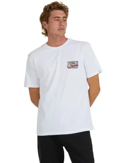 Quiksilver Retro Fade T-Shirt In White