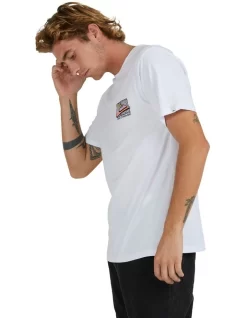 Quiksilver Retro Fade T-Shirt In White -Quiksilver 977992480 3 720x928