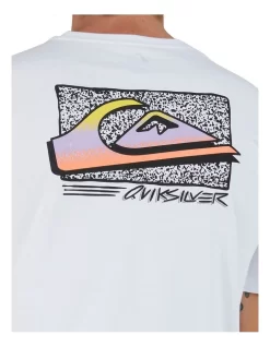 Quiksilver Retro Fade T-Shirt In White -Quiksilver 977992480 4 720x928