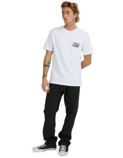 Quiksilver Retro Fade T-Shirt In White -Quiksilver 977992480 5 720x928