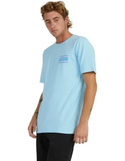 Quiksilver Warped Frames T-Shirt In Blue -Quiksilver 977992570 3 720x928