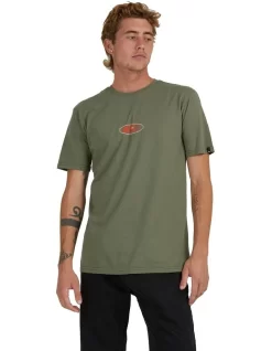 Quiksilver On The Grid T-Shirt In Green