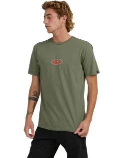 Quiksilver On The Grid T-Shirt In Green -Quiksilver 977992750 3 720x928