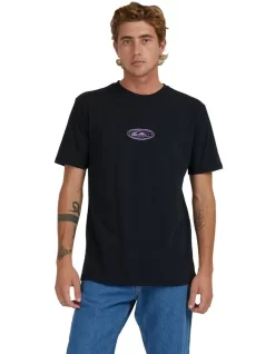 Quiksilver On The Grid T-Shirt In Black