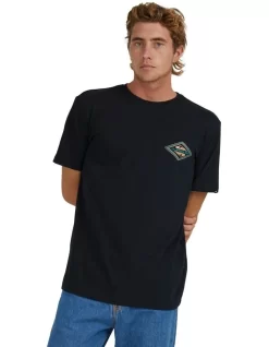 Quiksilver Reverse Logo T-Shirt In Black