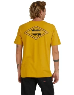 Quiksilver Reverse Logo T-Shirt In Yellow -Quiksilver 977993380 2 720x928
