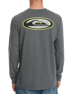 Quiksilver Heritage Oval Tee In Grey -Quiksilver 985247470 2 720x928