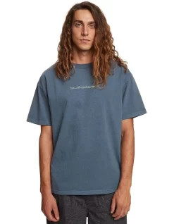 Quiksilver Tribal Times Short Sleeve T-Shirt In Blue