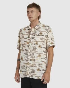 Quiksilver Sunset - S/S Shirt For Men -Quiksilver BIRCH SUNSET ART MENS CLOTHING QUIKSILVER SHIRTS UQYWT03070 WDW6 2