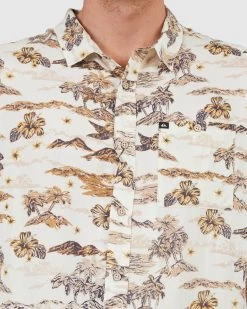 Quiksilver Sunset - S/S Shirt For Men -Quiksilver BIRCH SUNSET ART MENS CLOTHING QUIKSILVER SHIRTS UQYWT03070 WDW6 4