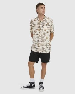 Quiksilver Sunset - S/S Shirt For Men -Quiksilver BIRCH SUNSET ART MENS CLOTHING QUIKSILVER SHIRTS UQYWT03070 WDW6 5