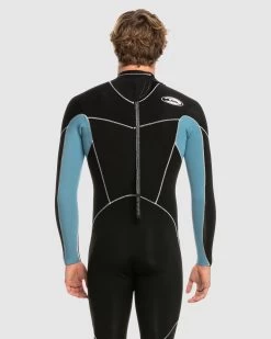 Quiksilver 3/2Mm Capsule Saturn Back Zip Wetsuit -Quiksilver BLACK BLUE BOARDSPORTS SURF QUIKSILVER MENS EQYW103186 BLM0 3