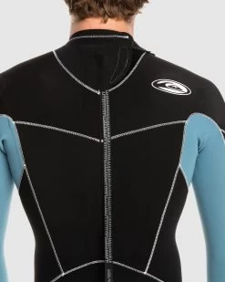 Quiksilver 3/2Mm Capsule Saturn Back Zip Wetsuit -Quiksilver BLACK BLUE BOARDSPORTS SURF QUIKSILVER MENS EQYW103186 BLM0 5