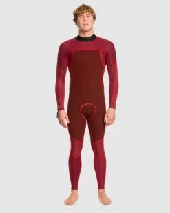 Quiksilver 3/2Mm Capsule Saturn Back Zip Wetsuit -Quiksilver BLACK BLUE BOARDSPORTS SURF QUIKSILVER MENS EQYW103186 BLM0 6