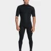 Quiksilver Mens 2/2Mm Sessions Chest Zip Spring Wetsuit -Quiksilver BLACK BOARDSPORTS SURF QUIKSILVER MENS EQYW303014 KVD0 1