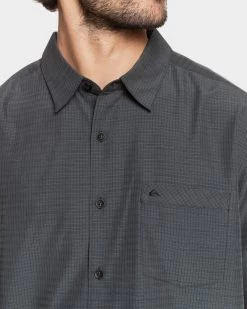 Quiksilver Waterman Centinela - Short Sleeve Shirt For Men -Quiksilver BLACK CENTINELLA MENS CLOTHING QUIKSILVER SHIRTS EQMWT03150 KVJ1 4