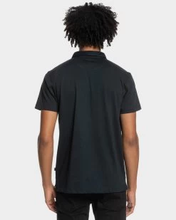 Quiksilver Mens Everyday Sun Cruise Short Sleeve Polo Shirt 9 Quiksilver Mens Everyday Sun Cruise Short Sleeve Polo Shirt -Quiksilver BLACK MENS CLOTHING QUIKSILVER SHIRTS EQYKT04021 KVJ0 3