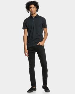 Quiksilver Mens Everyday Sun Cruise Short Sleeve Polo Shirt 11 Quiksilver Mens Everyday Sun Cruise Short Sleeve Polo Shirt -Quiksilver BLACK MENS CLOTHING QUIKSILVER SHIRTS EQYKT04021 KVJ0 5