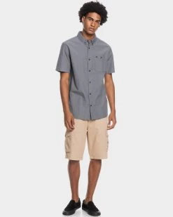Quiksilver Mens Winfall Short Sleeve Shirt 11 Quiksilver Mens Winfall Short Sleeve Shirt -Quiksilver BLACK MENS CLOTHING QUIKSILVER SHIRTS EQYWT04124 KVJ0 5