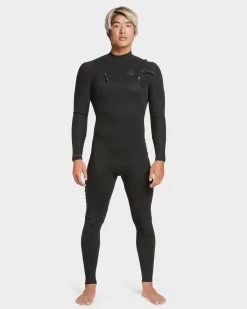 Quiksilver Mens 3/2Mm Highline Chest Zip Wetsuit