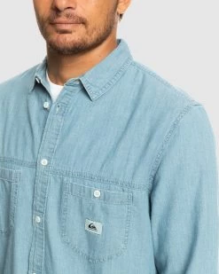 Quiksilver Mens Authentic Paradise Ls Denim Shirt 10 Quiksilver Mens Authentic Paradise Ls Denim Shirt -Quiksilver ICE MENS CLOTHING QUIKSILVER SHIRTS EQYWT04471 BFMW 4