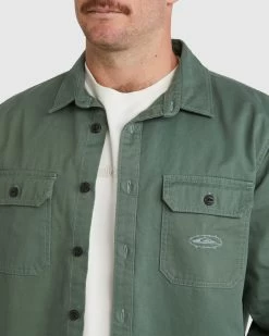 Quiksilver Mens Mikey Ls Shirt -Quiksilver LAUREL WREATH MENS CLOTHING QUIKSILVER SHIRTS EQYWT04533 GNB0 4