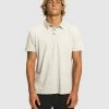 Quiksilver Mens Sunset Cruise Ss Polo Shirt -Quiksilver LIGHT GREY HEATHER MENS CLOTHING QUIKSILVER SHIRTS EQYKT04281 SJSH 1